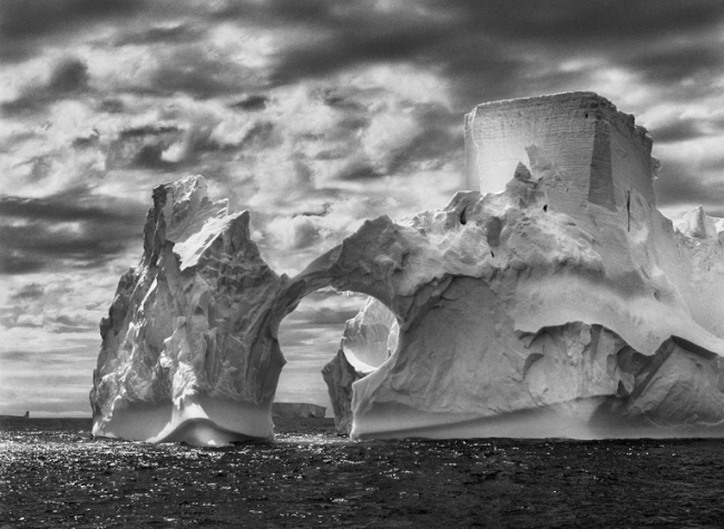 Sebastião Salgado, Iceberg between Paulet Island and the South Shetland Islands in the Weddell Sea, Antarctic Peninsula, 2005, Gelatin silver print, 180 x 125 cm/50 x 68 inches © Sebastião Salgado/Amazonas Images