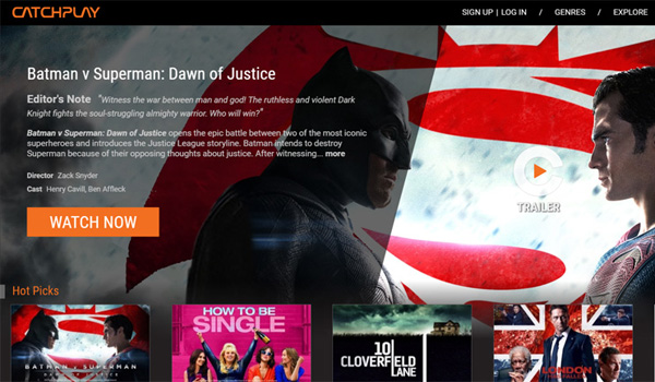 Catchplay Launches Movie-On-Demand Service in Singapore