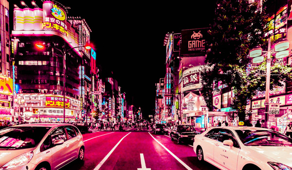 Xavier Portela Captures the Pink Glow of Tokyo's Streets
