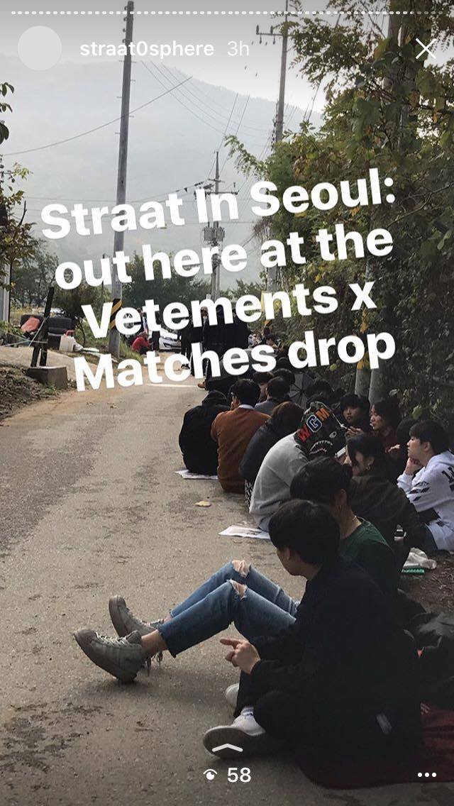 Straat in Seoul: Vetements x Matches Drop