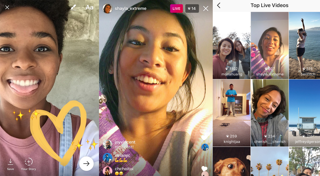Instagram to introduce live video on their app soon and improvements to instagram direct to compete with snapchat