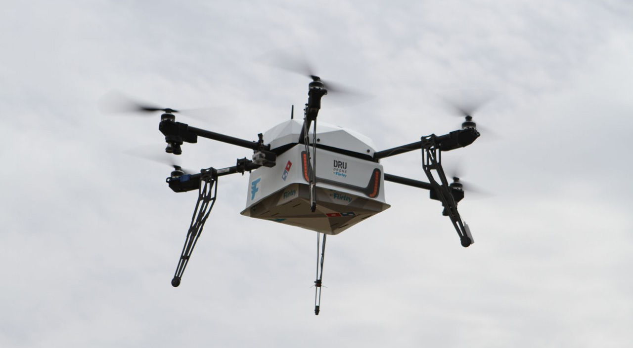 Domino's pizza delivery by drones in New Zealand