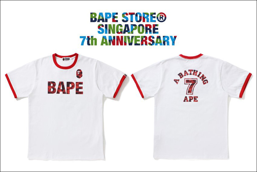 Bape Store Singapore 7th Anniversary jersey collection