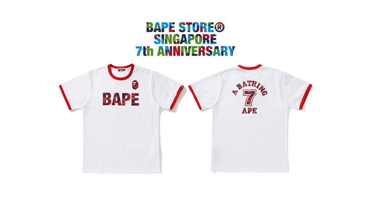 Bape Store Singapore 7th Anniversary Jersey Collection