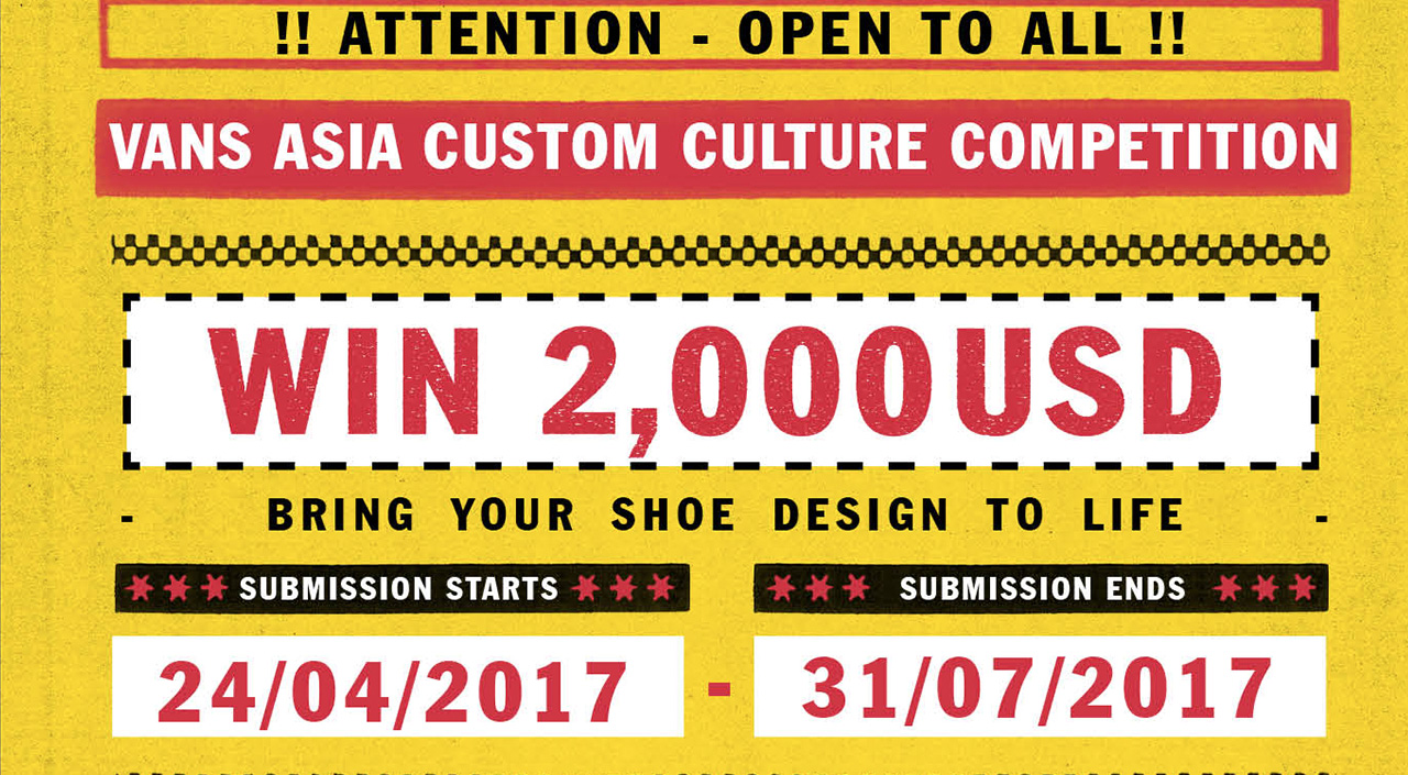 Vans Asia Custom Sneaker Competition