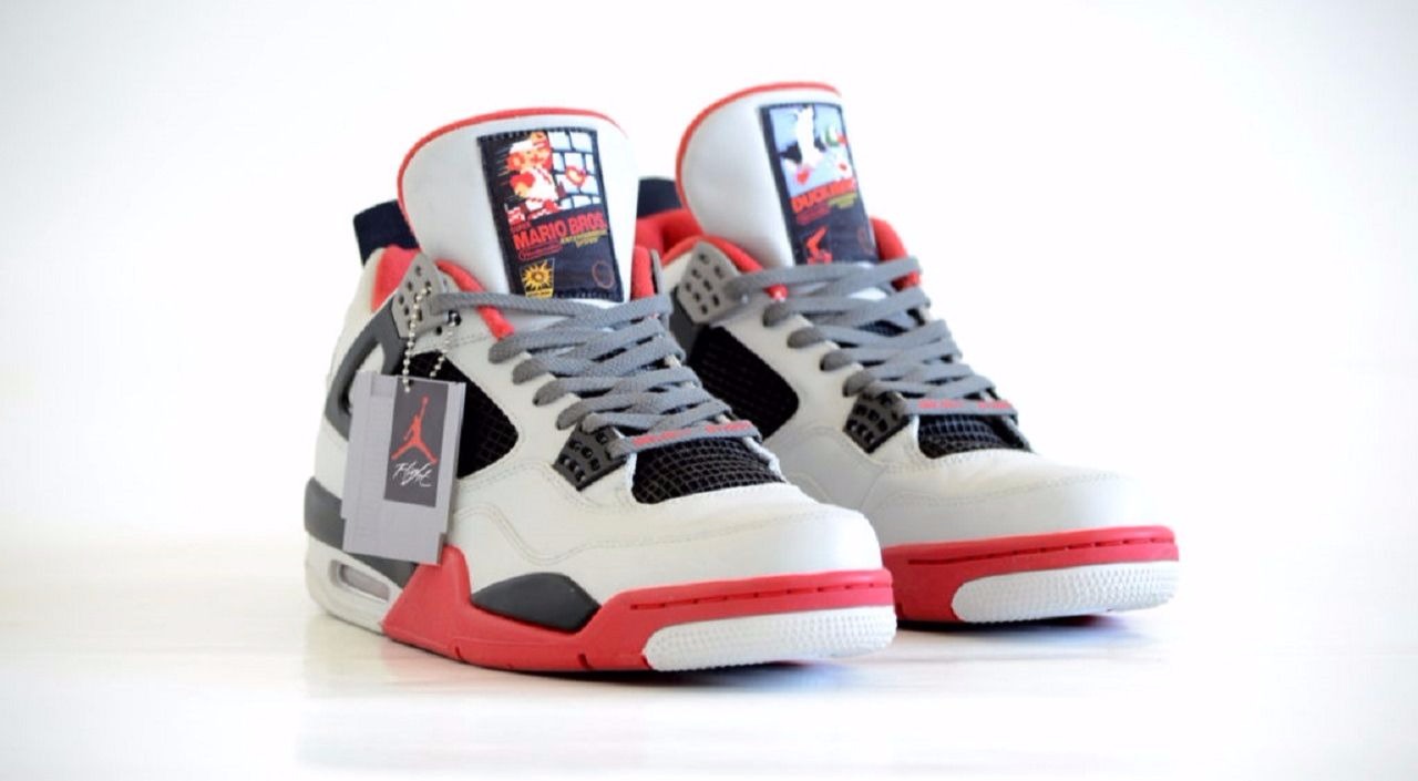 The “NES” Air Jordan 4 is made with actual working buttons from the Super Nintendo System