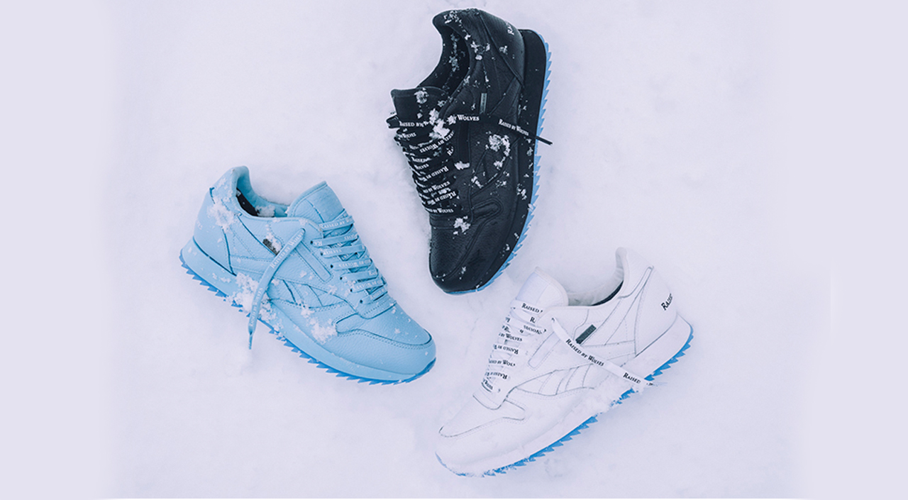 reebok classic leather x raised by wolves