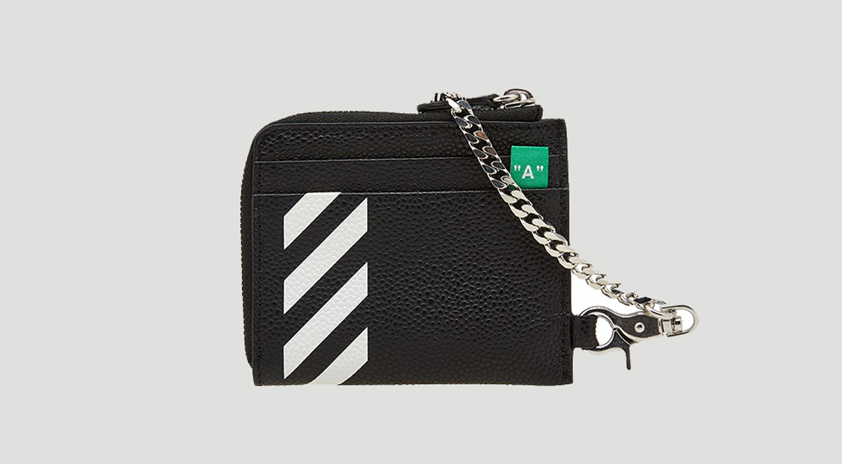 Valentine's day gifts for men Off-White Diagonals Coin Purse