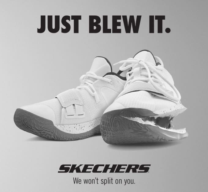skechers ad trolls nike zion wiliamson sneaker blowout
