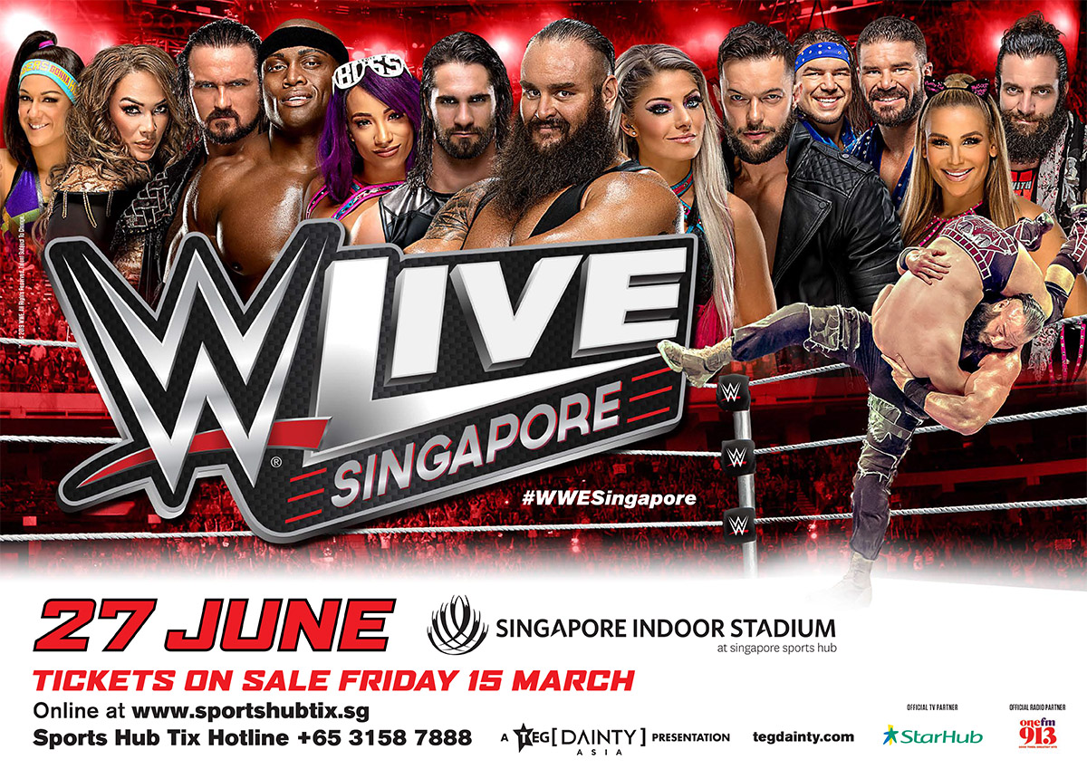wwe live singapore june 27, 2019
