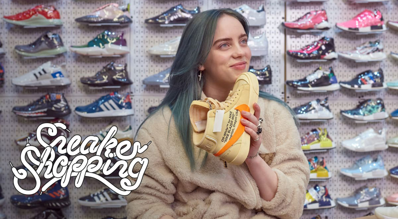 Billie Eilish goes sneaker shopping