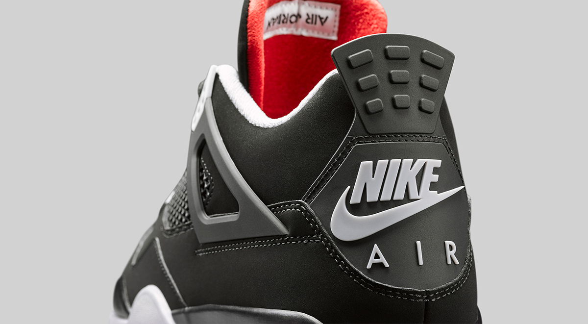 Air Jordan 4 Bred Nike Air Heel Branding