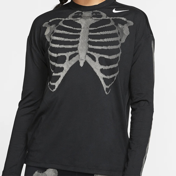 Nike Skeleton Airforce 1 women black top