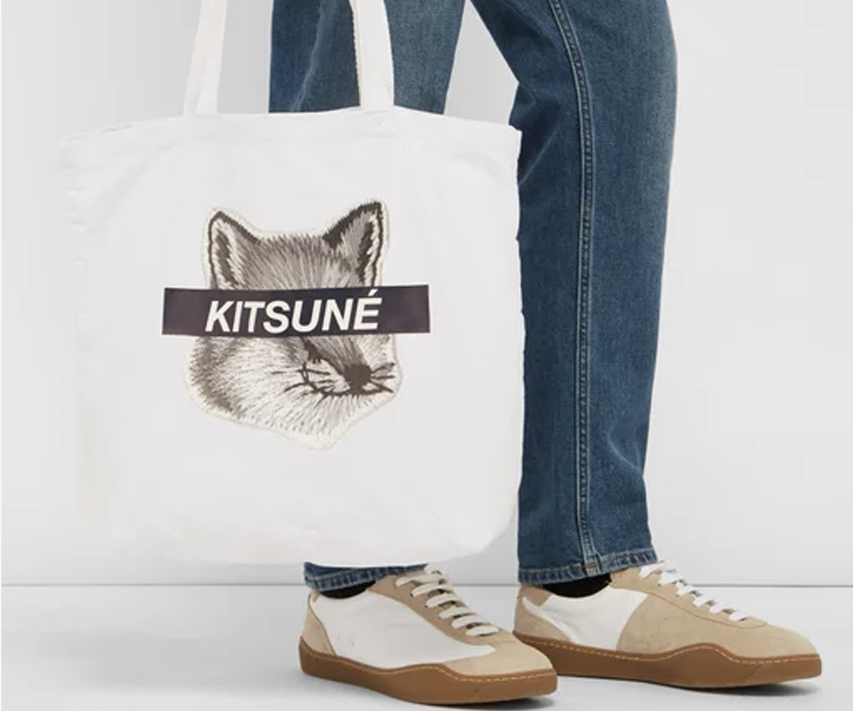 Christmas gift guide 2019 under 100 Maison Kitsune Fox-head tote bag