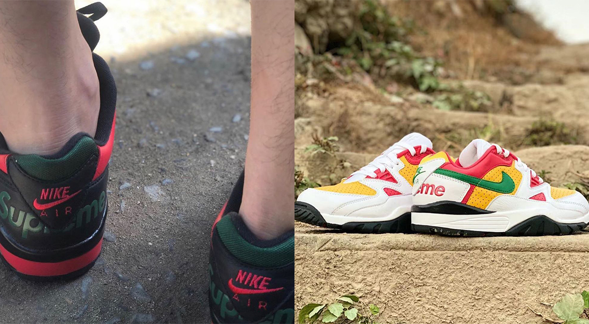 supreme x nike air cross trainer 3 low leaked images closer look