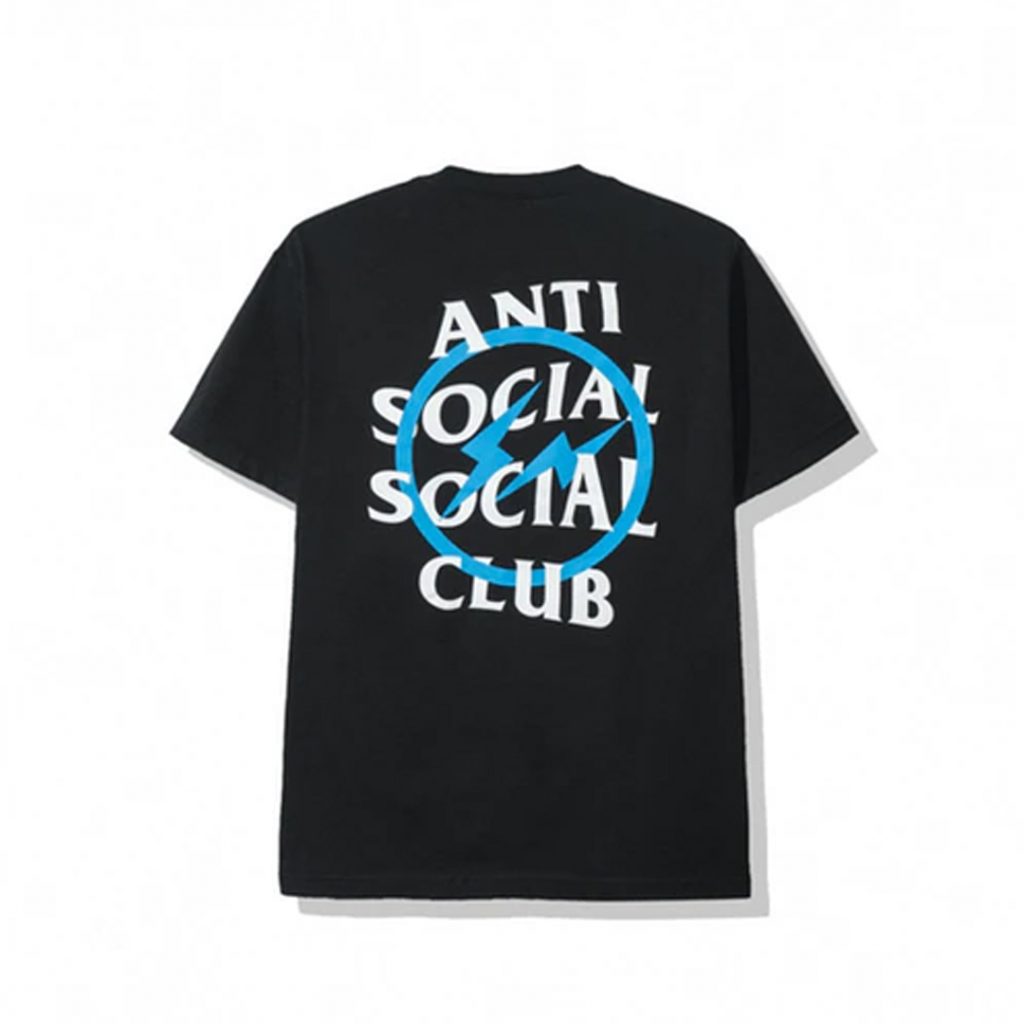 pantone 2020 blue Shopping Guide Anti Social Social Club x Fragment Blue Bolt Tee Black StockX
