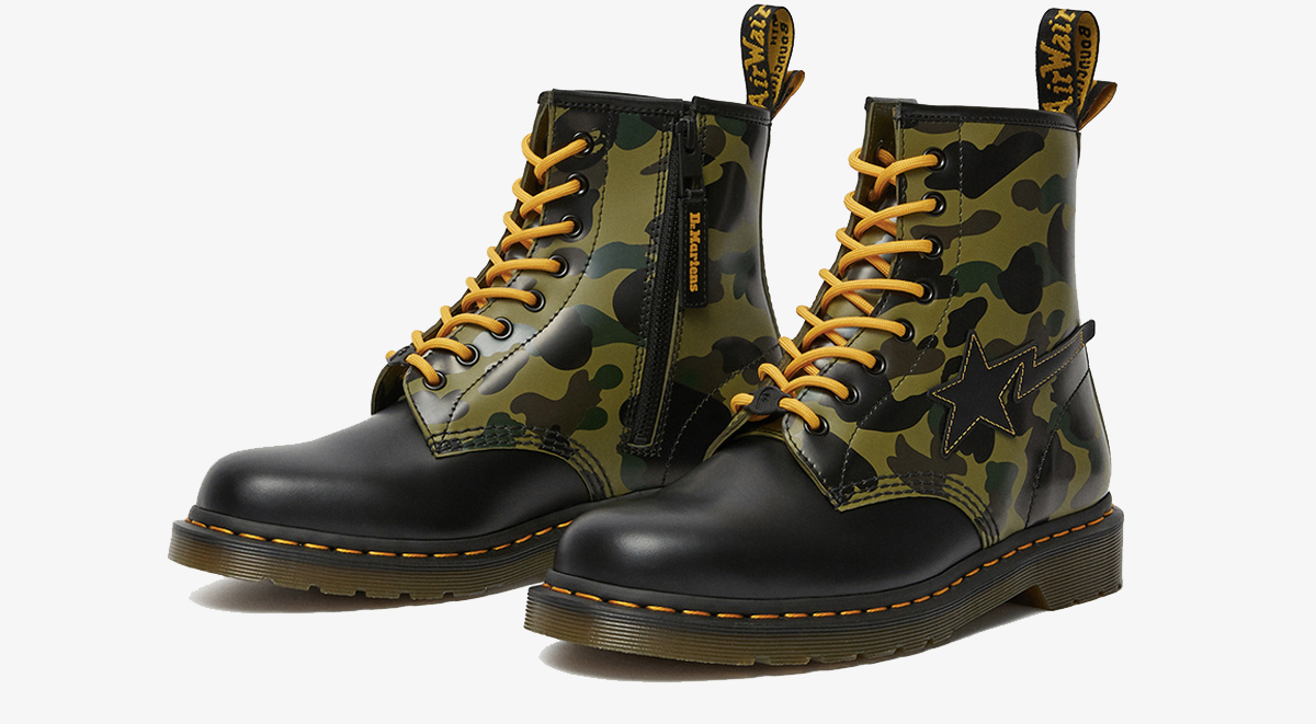 bape x dr martens 1460 boot remastered january 2020 singapore release details footwear drops