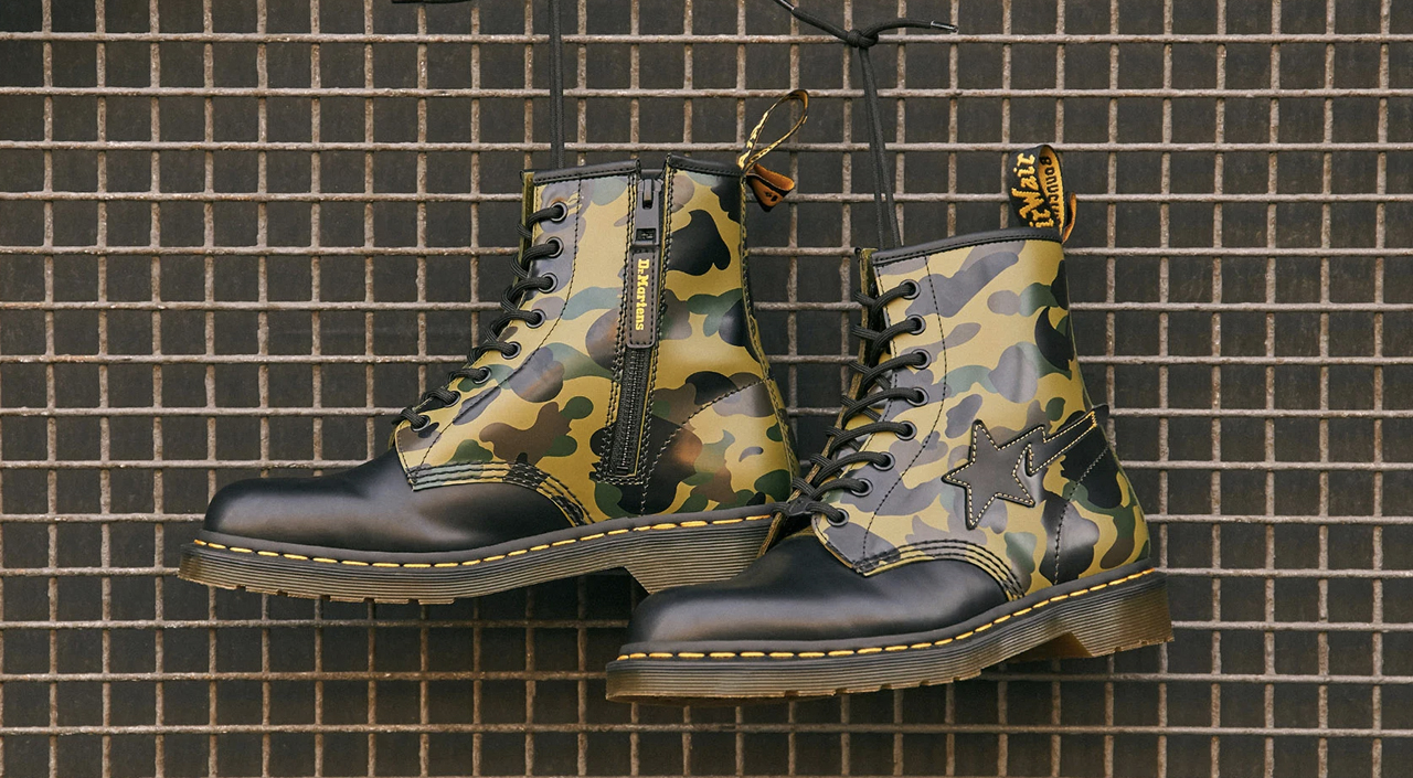 Bape x Dr Martens : Collaboration Boot Officially Drops on