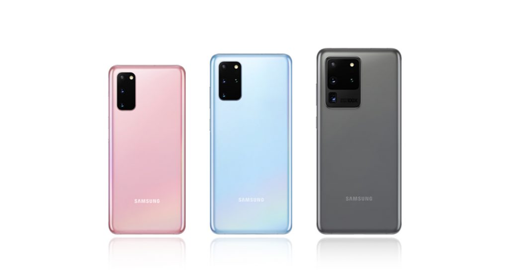 Samsung Galaxy S20 , S20+ and S20 Ultra colors