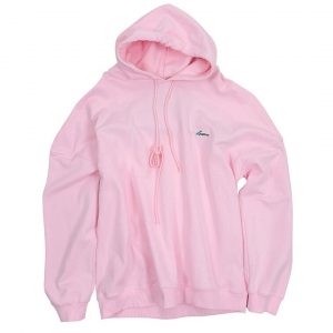 Surrender’s SS20 PINK WD EMBROIDERED LOGO HOODIE We11done