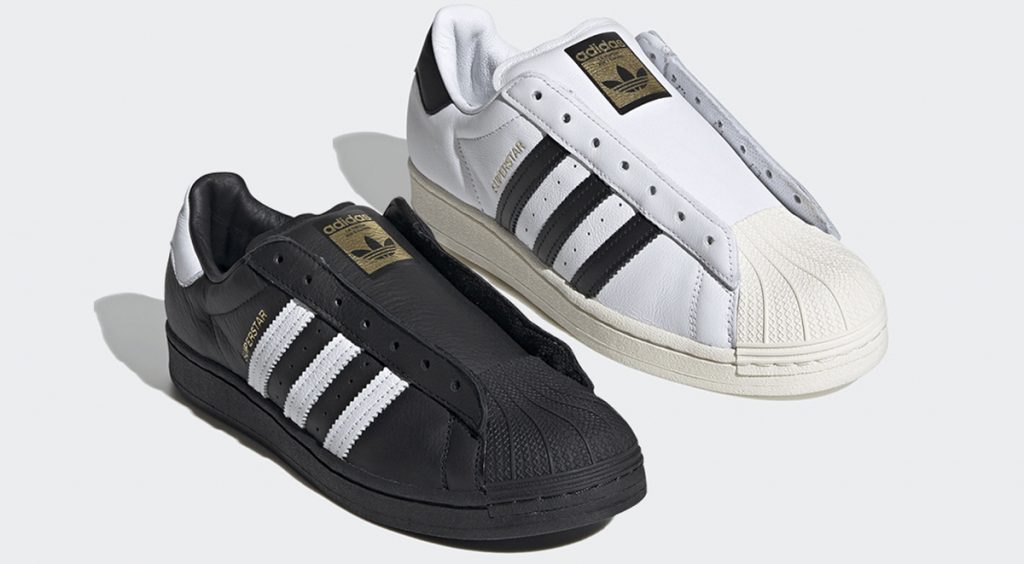 laceless Adidas Superstar side view