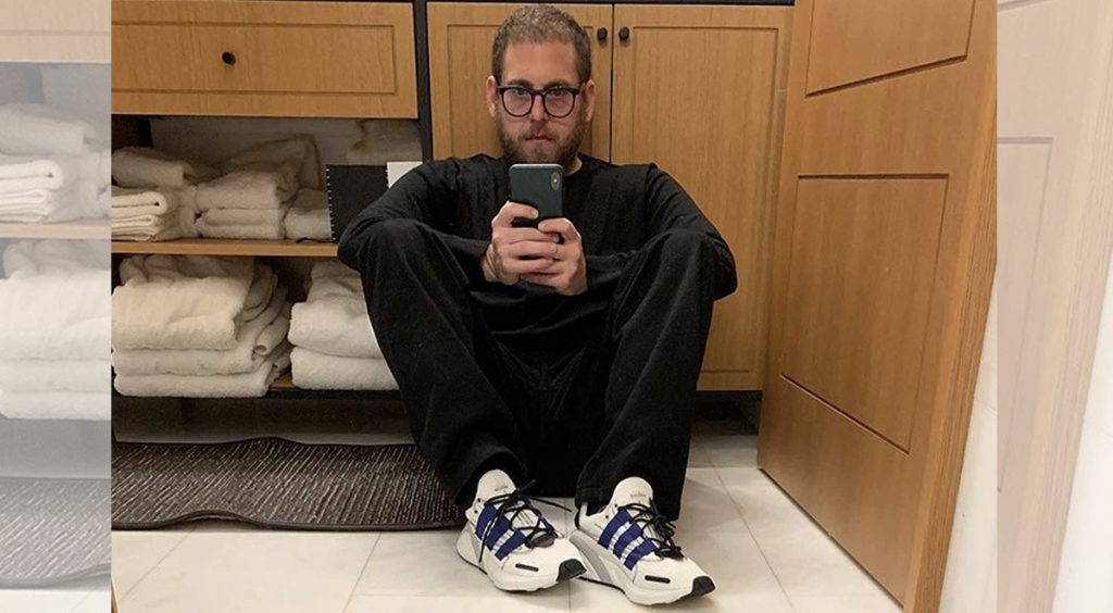 Jonah Hill x Adidas Lexcon on feet instagram