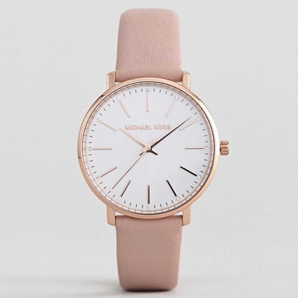 Mother’s Day Gift Guide Michael Kors MK2741 Pyper Leather Watch In Pink 38mm
