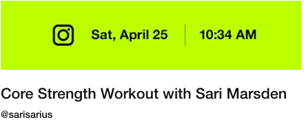 Nike Community Workout April 25