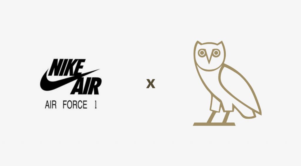 Drake x Nike Air Force 1 logo
