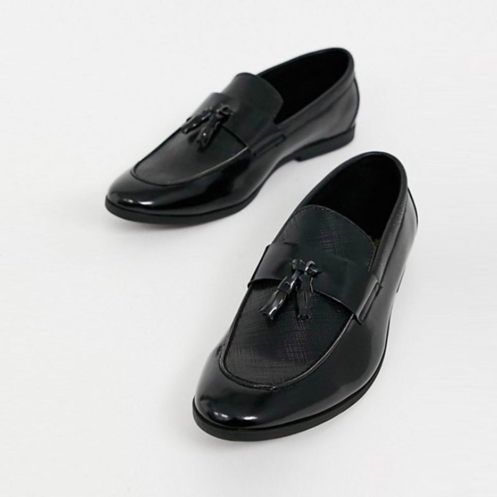 Father's Day Gift Guide 2020 River Island patent loafer black 2