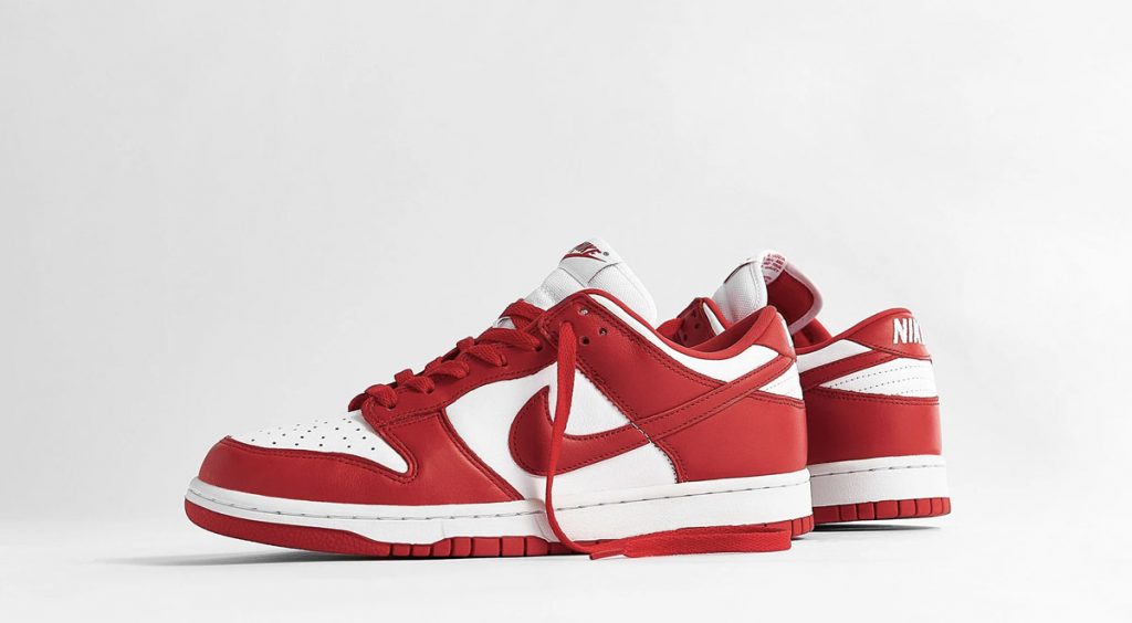 Footwear drops Air Jordan 5 Top 3 Nike Dunk Low University Red