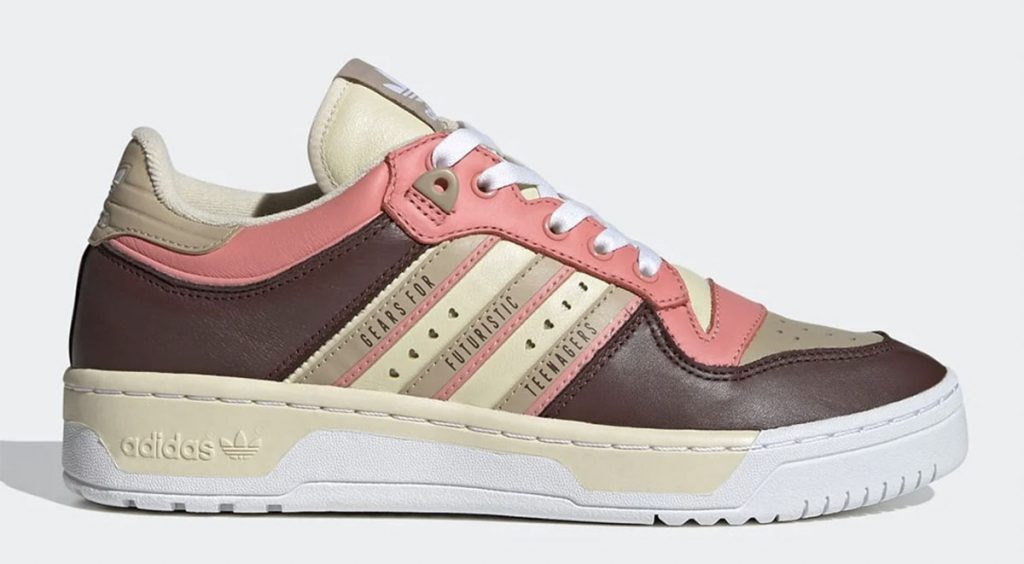 Human Made x Adidas Rivalry Low cream brown pink