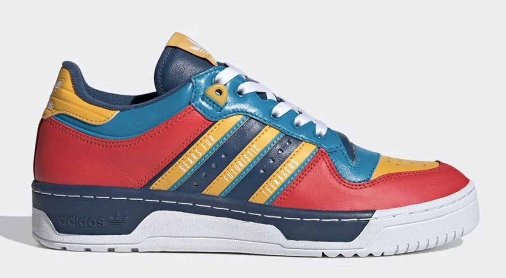 Human Made x Adidas Rivalry Low red yellow blue