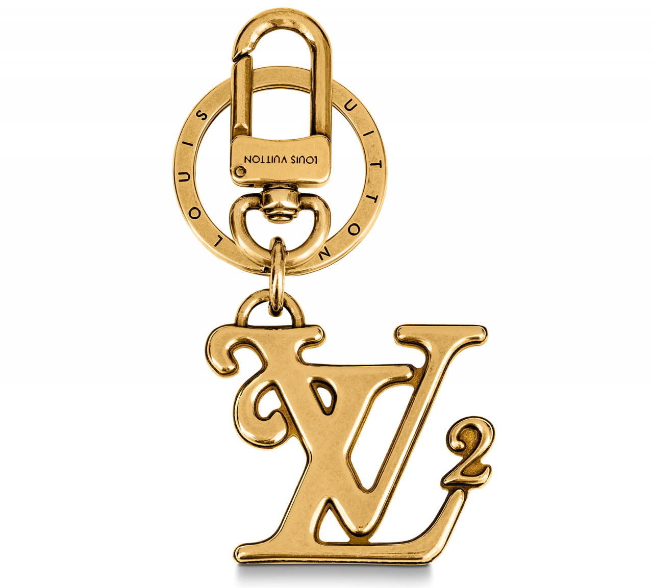 Louis Vuitton × Nigo Silver / Gold Squared Open LV Logo Inlaid