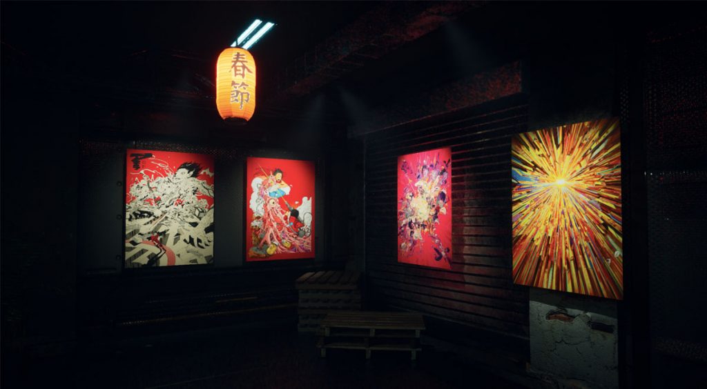 Virtual Akira Art Exhibition layout