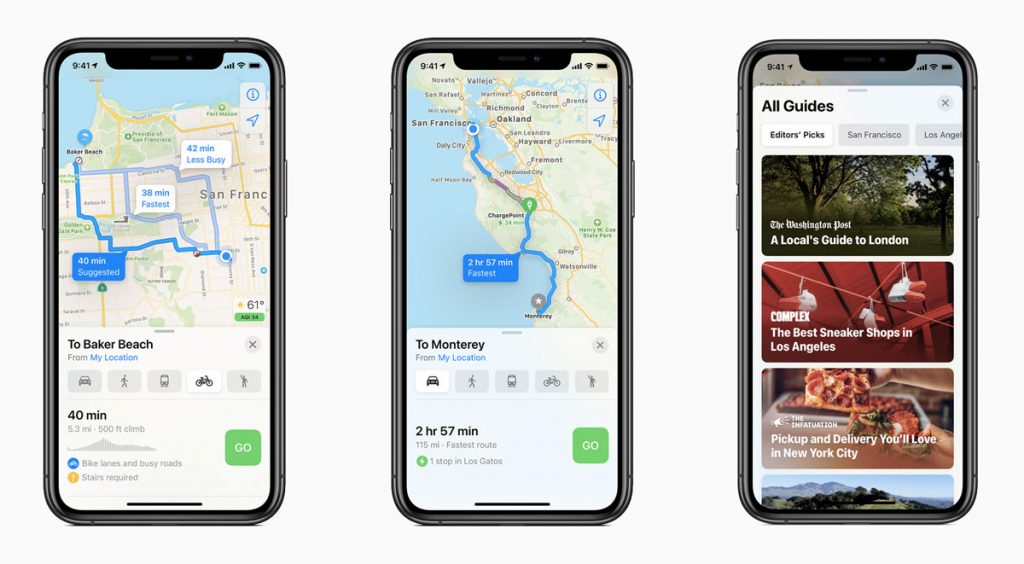 WWDC 2020 iPhone maps