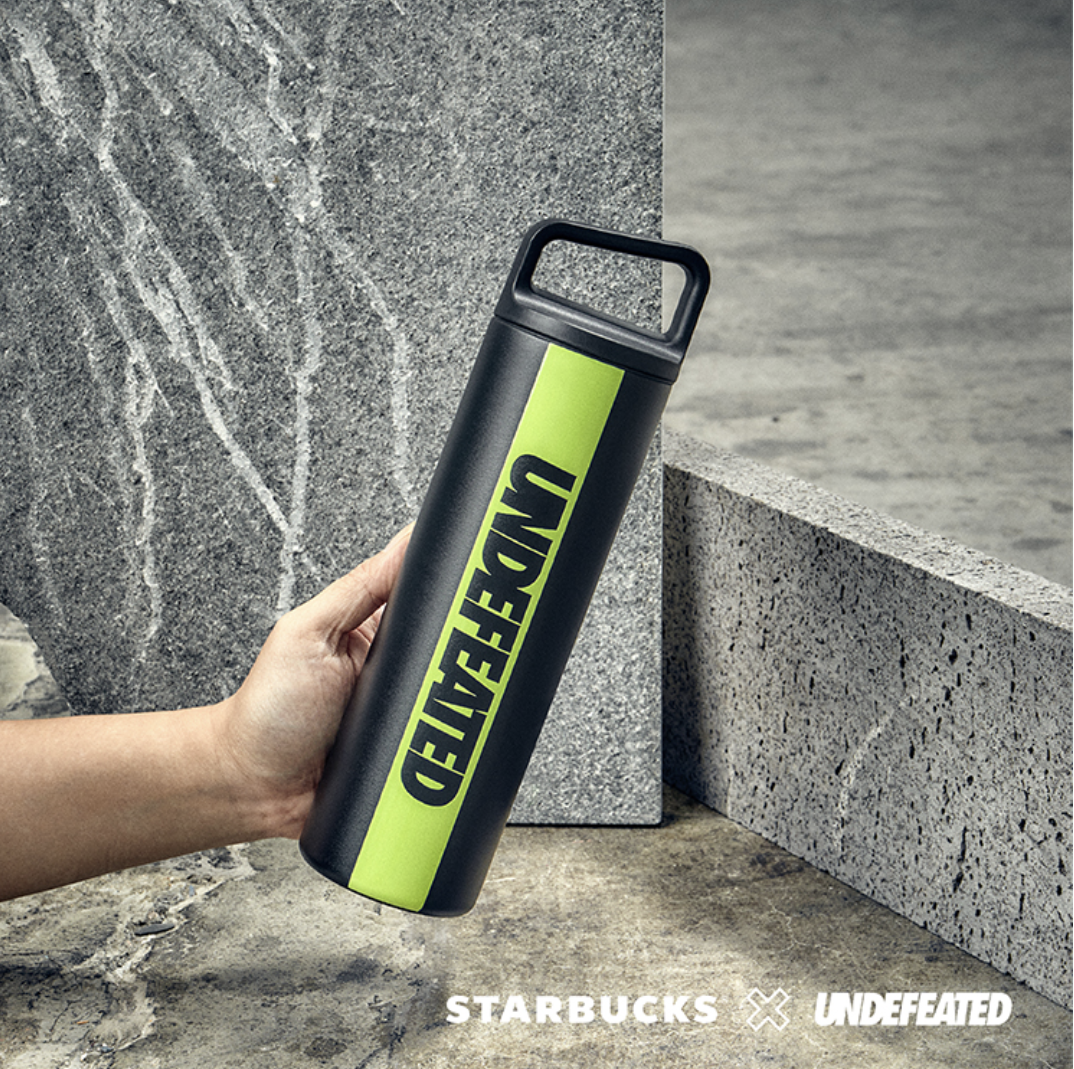 starbucks x undefeated singapore: stainless steel water bottle