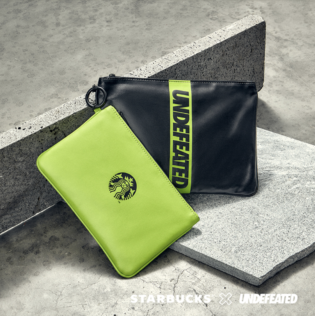 starbucks x undefeated singapore: pouch bag
