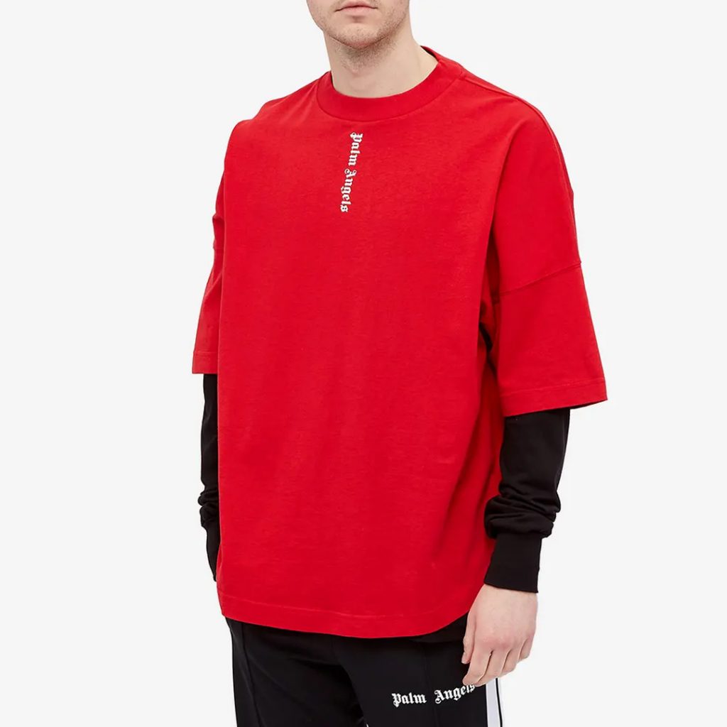 Palm Angels Vertical Logo Oversized Tee