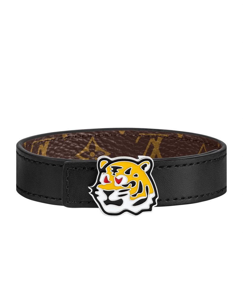 Louis Vuitton Leather LV Tiger Reversible Bracelet