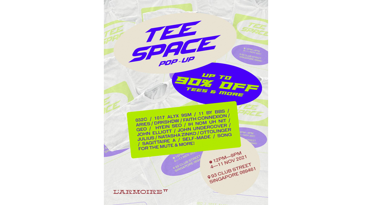 L'armoire Tee Space Pop Up Launches, Discounts Of Up To 90% Off