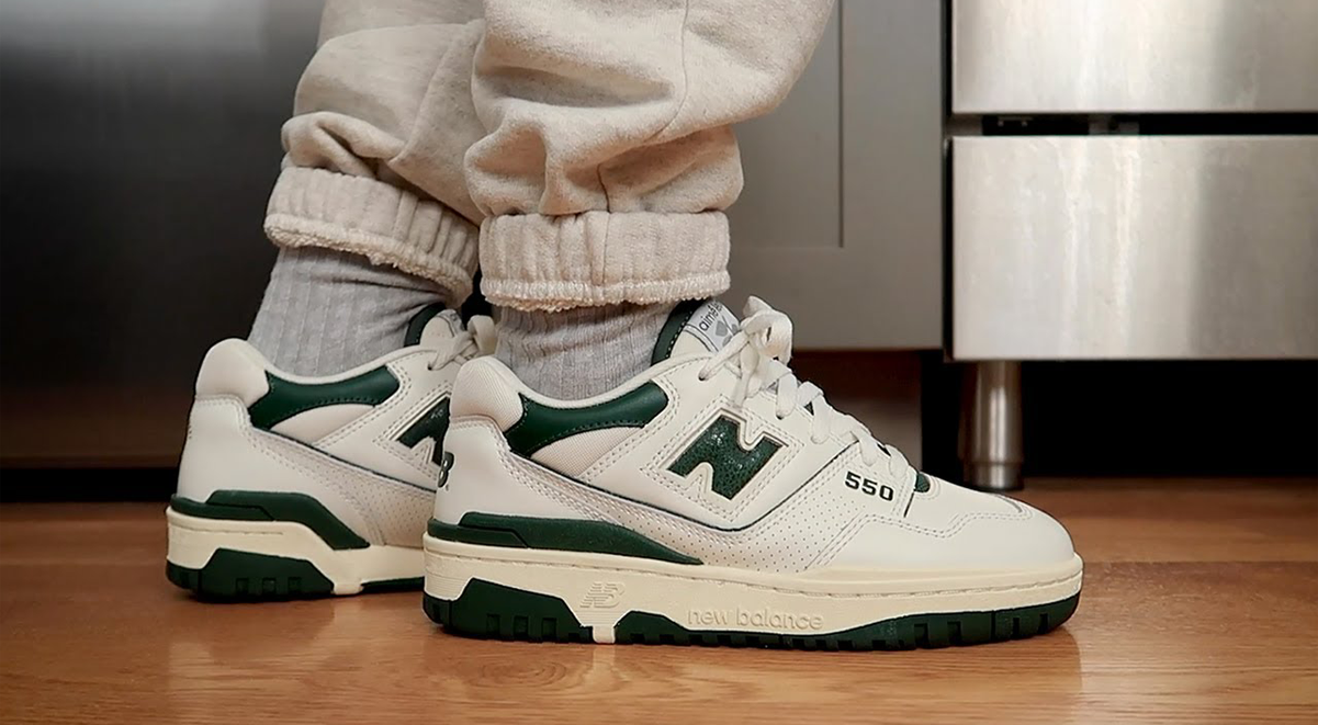 Best Sneakers of 2022 Aime Leon Dore x New Balance 550 White Green