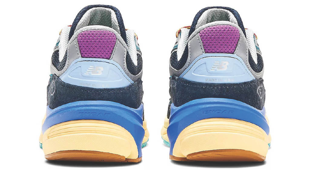 Back view of the Action Bronson 990v6 “Lapis Lazuli”