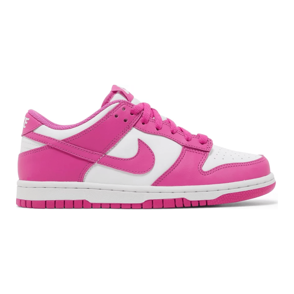 Pink sneakers, the Nike Dunk Low GS 'Active Fuchsia'