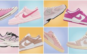 Pink sneakers from Nike, New Balance, Puma, Converse and Salomon