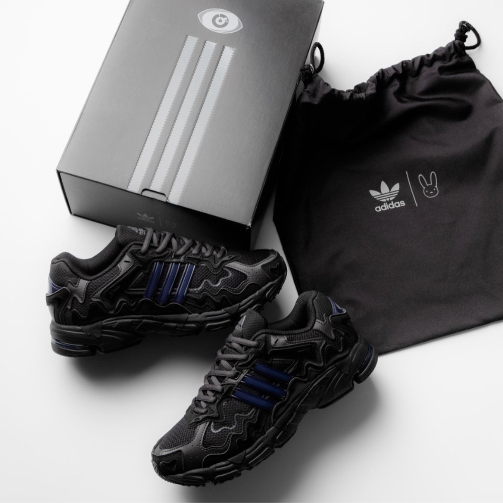 Special packaging that comes with the Bad Bunny x Adidas Response CL “Black”.
