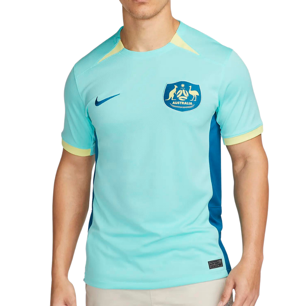 One of the jerseys that matches the trending blokecore aesthetic, the Australia 2023 Stadium Away.