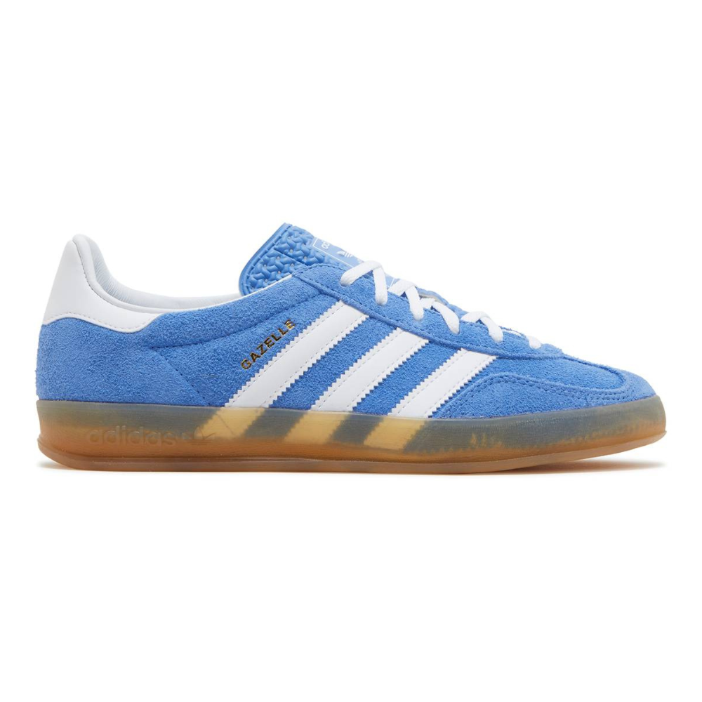 One of the best adidas silhouettes, the Gazelle Indoor 'Blue Fusion Gum’'.