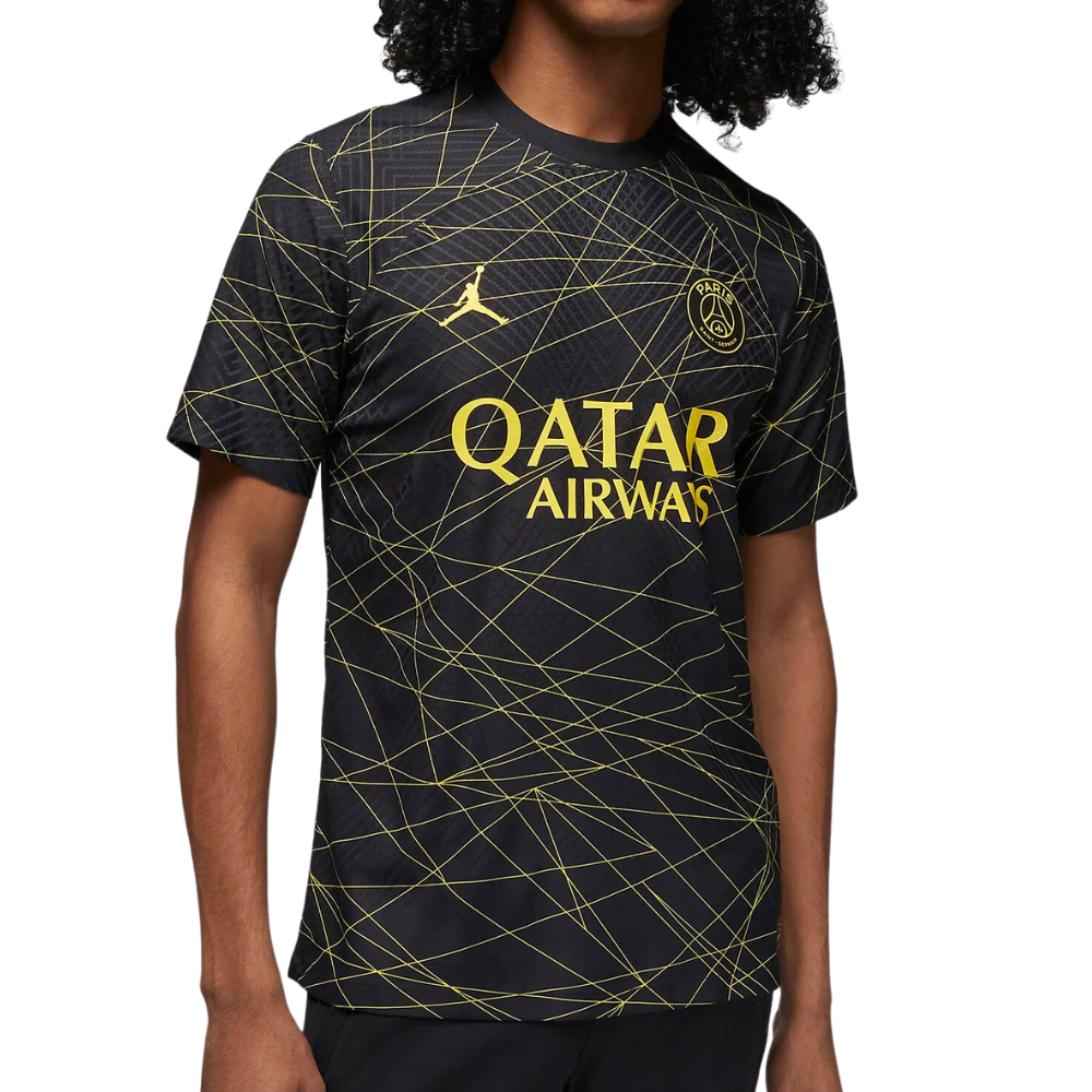 One of the jerseys that matches the trending blokecore aesthetic, the Paris Saint-Germain 2023/24 Match Fourth.