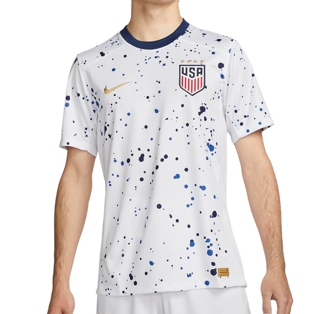 One of the jerseys that matches the trending blokecore aesthetic, the USWNT (4-Star) 2023 Stadium Home.
